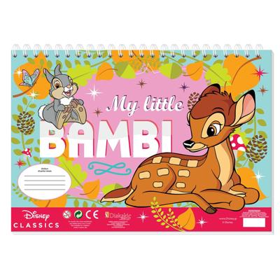 Disney Bambi kleurplaten met stencil en stickervel