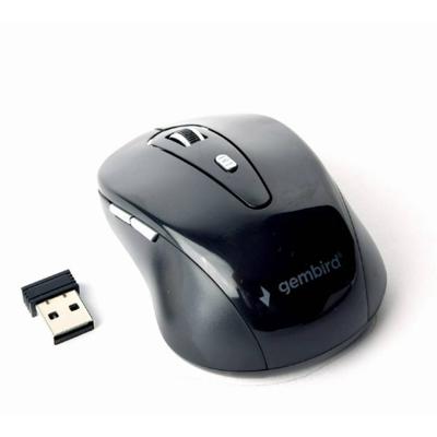 Gembird MUSW-6B-01 muis Kantoor Rechtshandig RF Draadloos Optisch 1600 DPI Gembird MUSW-6B-01 muis Kantoor Rechtshandig RF Draadloos Optisch 1600 DPI