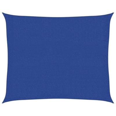 VidaXL Zonnezeil 160 g/m² 2,5x3 m hdpe blauw