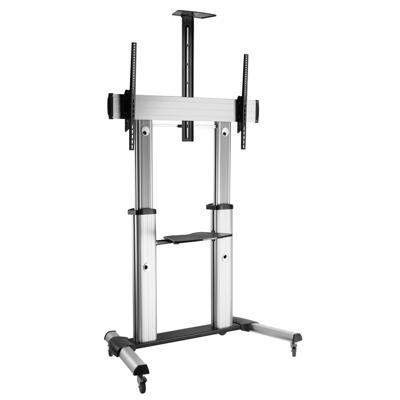 ROLINE LCD/TV rolstandaard, tot 100 kg, zilver