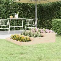 VidaXL Plantenbak 107x107x27 cm massief grenenhout - thumbnail