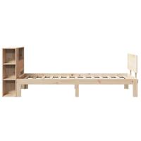 Bed met boekenkast zonder matras massief grenenhout 75x190 cm - thumbnail