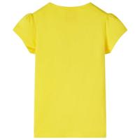 Kindershirt fiets 92 geel - thumbnail
