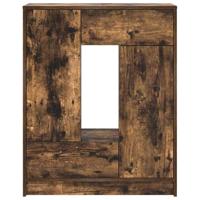 Dressoir met lades en deuren 73x31x90 cm gerookt eiken - thumbnail