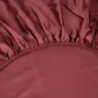 Kayori Giza topper hoeslaken Egypt. Satijn Rood - thumbnail