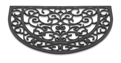 Deurmat Antiek halfrond rubber 40x60cm