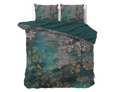 Sleeptime Raddison Flower Groen 200 x 200/220 cm