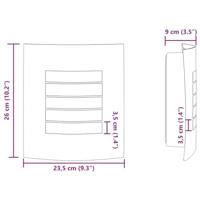 VidaXL Buiten wandlamp 2 pcs zwart 23.5 x 9 x 26 cm - thumbnail