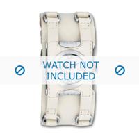 Horlogeband Dolce & Gabbana DW0100 Leder Crèmewit 24mm - thumbnail