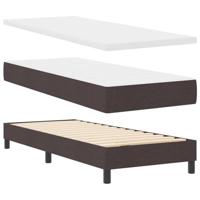 Boxspringbed met matras met matras Donkerbruin 80 x 200 cm Stof - thumbnail