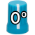 DJ TechTools Chroma Caps 0 Super Knob Blue draaiknop - thumbnail