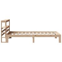 Bedframe met hoofdbord massief grenenhout 90x190 cm - thumbnail