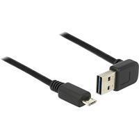 DeLOCK USB-A 2.0 male 90° > Micro-USB male kabel - thumbnail