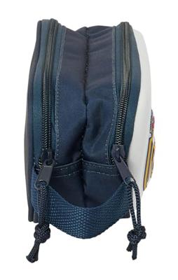 Pennenetui met 2 vakken Real Madrid C.F. Wit Marineblauw 21 x 8 x 6 cm