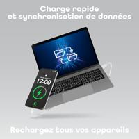 T'nB - Magnetische USB C naar USB C-kabel, snel opladen 60 W, magnetische nylon mantel en knoopbescherming, lengte 1,5 m, compatibel met Apple iPhone 15/15 Pro / 15 Pro Max / 16/16 Pro / 16 Pro Max - - thumbnail