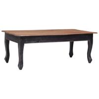 Salontafel 120x60x45 cm massief mahoniehout zwart - thumbnail