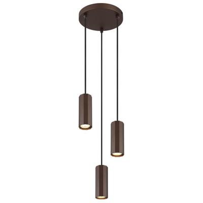 Globo Bronzen hanglampJames 3-lichts rond - 57919-3H