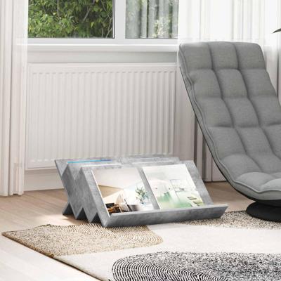 Bijzetkast met plank Beton Grijs 65 x 57,5 x 42 cm Bewerkt hout Bijzetkast met plank Beton Grijs 65 x 57,5 x 42 cm Bewerkt hout