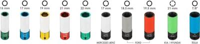 Vigor V6312/10 Slagadapter Vierkant, 1/2 (12,5 mm) 10-delig