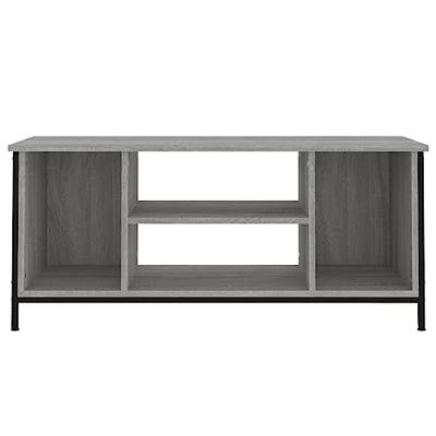 Tv-meubel 102x35x45 cm bewerkt hout grijs sonoma eikenkleurig