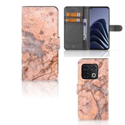 OnePlus 10 Pro | Bookcase | Marmer Oranje | Portemonnee hoesje