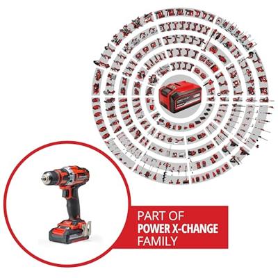 Einhell Power X-Change TE-CD 18/40-1 Li (2x1,5 Ah) 4513939 Accu-schroefboormachine 18 V 1500 mAh Li-ion Incl. 2 accus, Incl. koffer Einhell Power X-Change TE-CD 18/40-1 Li (2x1,5 Ah) 4513939 Accu-schroefboormachine 18 V 1500 mAh Li-ion Incl. 2 accus, Incl. koffer