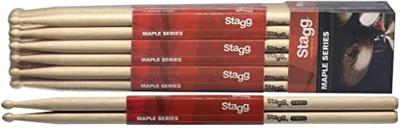 Stagg SM5A esdoorn drumstokken 5A met houten tip