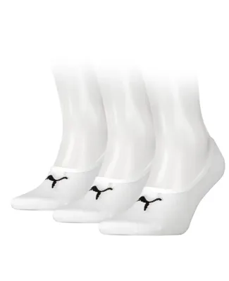 Puma sokken Footies wit 3-pack unisex-43-46