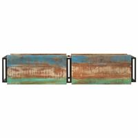 Tv-meubel 140x30x40 cm massief gerecycled hout - thumbnail