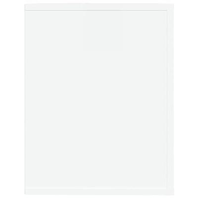 Schoenenrek 75x35x45 cm bewerkt hout hoogglans wit