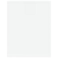 Schoenenrek 75x35x45 cm bewerkt hout hoogglans wit - thumbnail