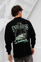 Jorcustom Endless Summer Longsleeve T-Shirt Heren Zwart - Maat S - Kleur: Zwart | Soccerfanshop - thumbnail
