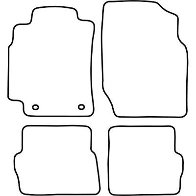 Automatten passend voor Nissan Almera 3 deurs 2000-2007 TMNI511