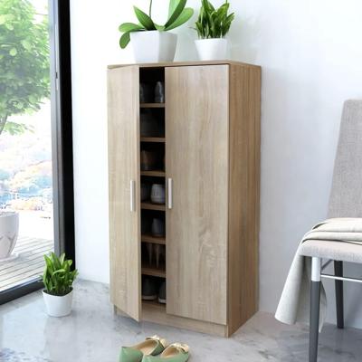 Schoenenkast 7 planken eiken