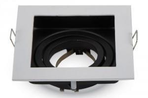 V-Tac Inbouw spot verdiept verstelbaar 50mm vierkant wit 5013344