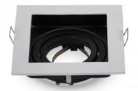 V-Tac Inbouw spot verdiept verstelbaar 50mm vierkant wit 5013344 - thumbnail