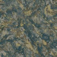 Dutch Wallcoverings Arabesque - Levanto Marble Teal - Blauw/Goud - thumbnail