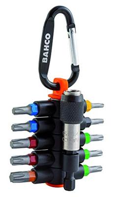 Bahco Sticky Bits | 59S/TCS11-1 - Gekleurde Torxbits met magnetische bithouder
