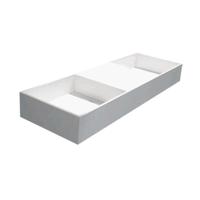 Wastafel Best Design Dubbel-120 Just Solid 120x40x15 cm Mat Wit - thumbnail