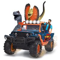 Dickie dino jeep met trailer speelset - thumbnail
