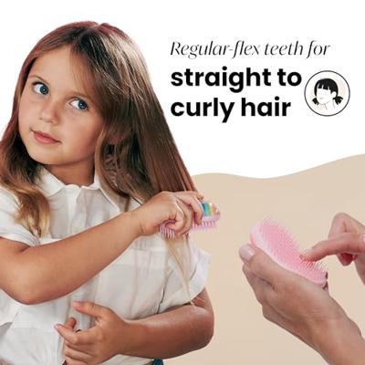 Tangle Teezer original mini kids pink rainbow unicorn - thumbnail