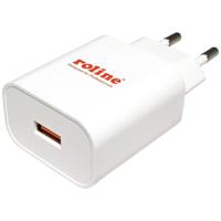 ROLINE USB oplader met eurostekker, 1 poort, QC3.0, 18W - thumbnail