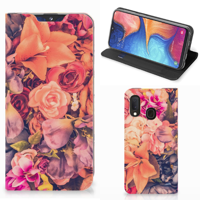 Samsung Galaxy A20e Smart Cover Bosje Bloemen - thumbnail