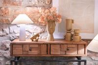 Kroonkandelaar Home ESPRIT Bruin Hars Hout 15 x 9,5 x 35 cm - thumbnail