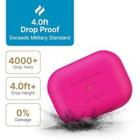 Catalyst Slim Case voor AirPods Pro Skin voor Apple AirPods Pro Charging Case, verwisselbare kleuren, beschermhoes Soft Skin, compatibel draadloos opladen - Neon Roze - thumbnail