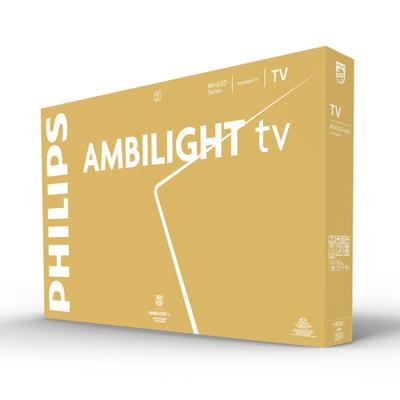 Philips Ambilight TV 65MLED910 Mini LED 4K Smart TV - 65 inch-scherm met P5 Perfect Picture Engine Ultra HD, Titan OS, Dolby Vision en Dolby Atmos Sound