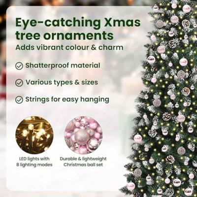 VidaXL Kunstkerstboom met 300 led groen 240 cm pvc en plastic en staal