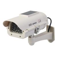 Silverline Zonnepaneel Aangedreven Dummy CCTV Beveiligingscamera met LED - Zonnepaneel Aangedreven - thumbnail