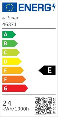 AS Schwabe Opbouwlamp Energielabel: E (A - G) Neutraalwit Wit AS Schwabe Opbouwlamp Energielabel: E (A - G) Neutraalwit Wit
