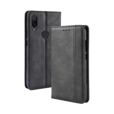 Magnetische gesp retro Crazy Horse textuur horizontale Flip lederen case voor Xiaomi Redmi Opmerking 7S met houder & kaartsleuven & fotolijstjes (zwa